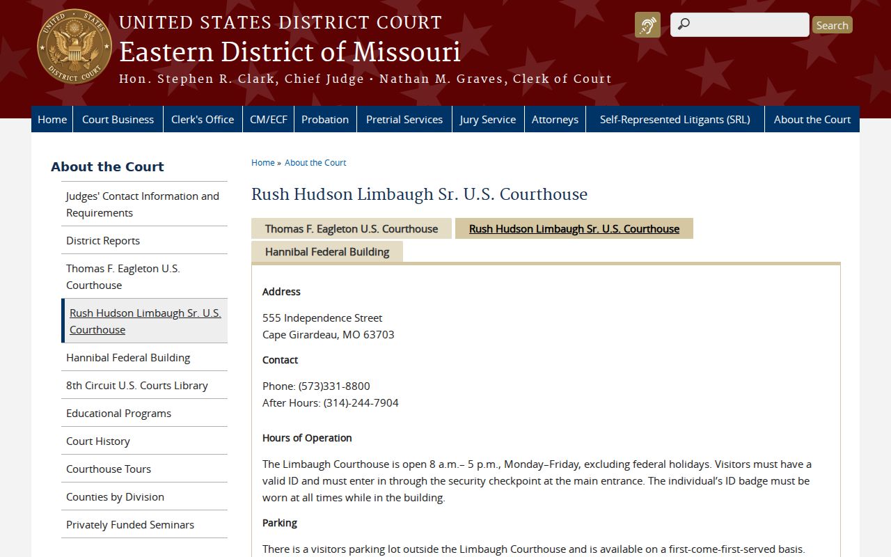 Cape Girardeau County court docket federal courthouse distinction