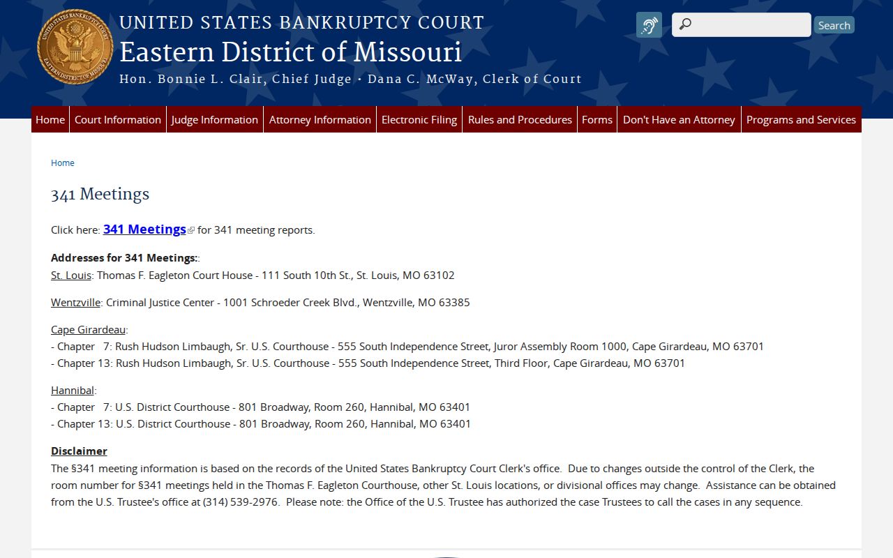 Cape Girardeau County court docket federal bankruptcy location