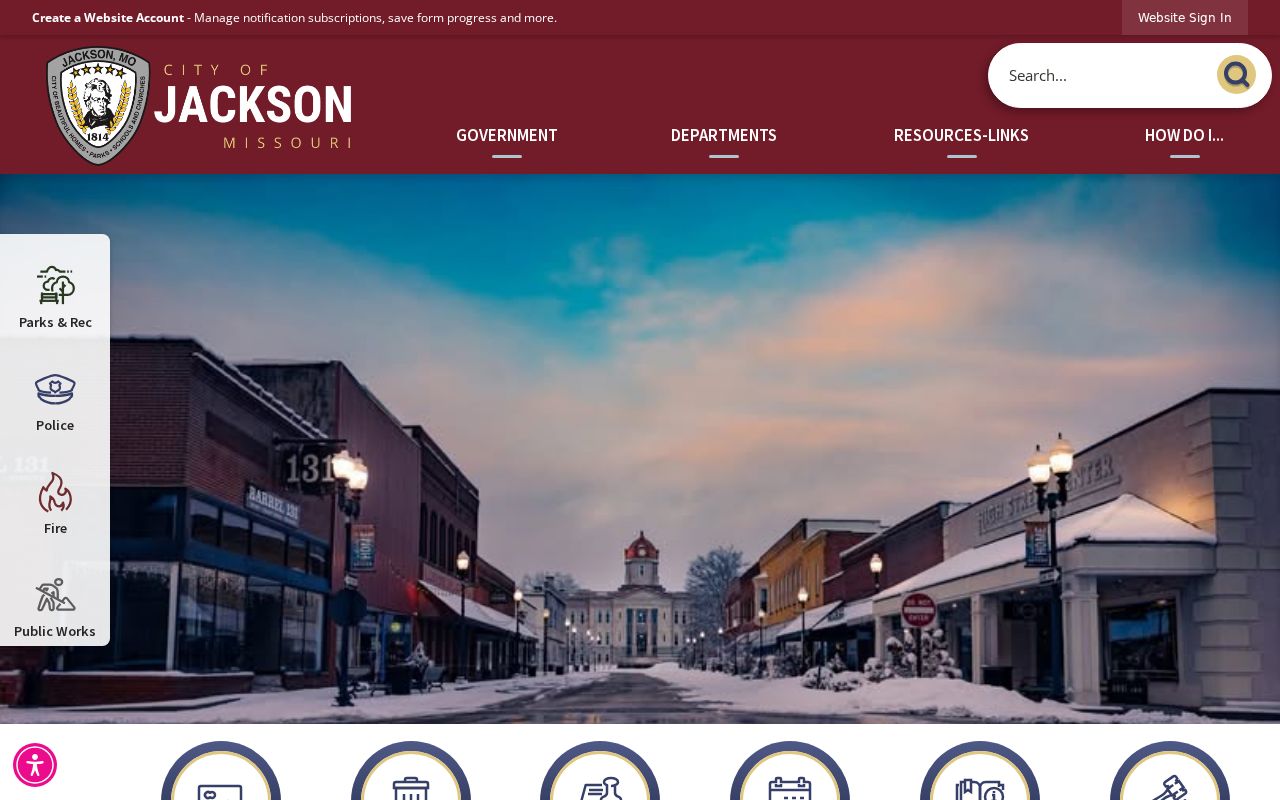Jackson court docket image of Jackson City Hall